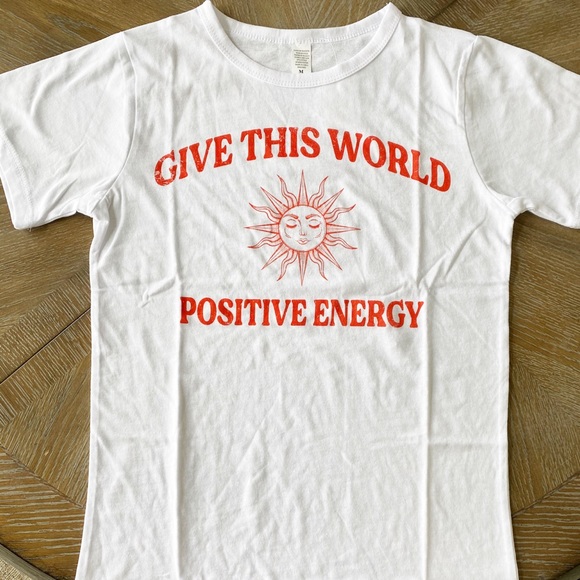 ⚫️Positive Energy fitted graphic tee cotton - Picture 3 of 3